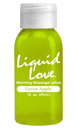 Liquid Love Warming Massage Lotion Green Apple