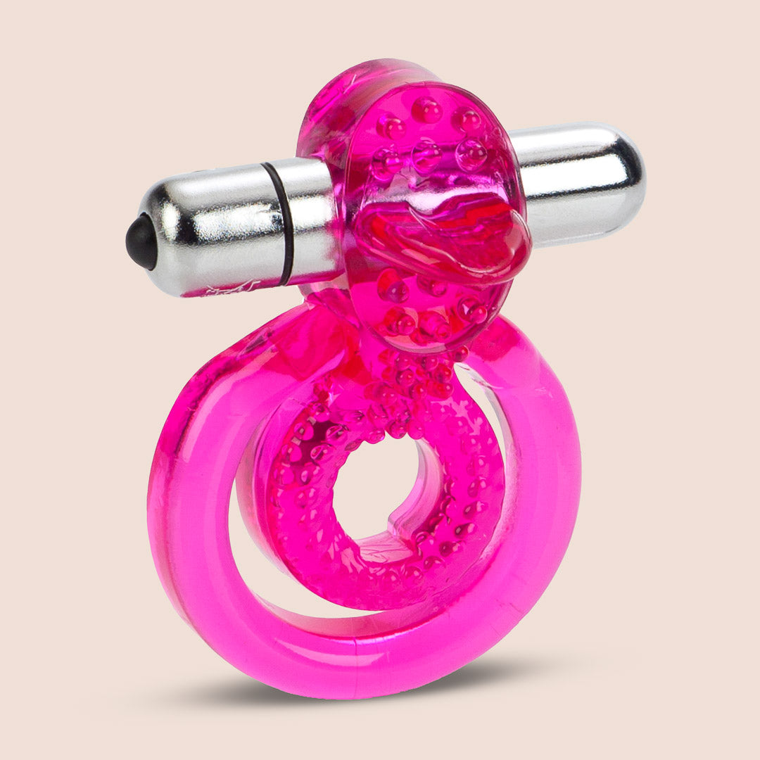 CalExotics Dual Clit Flicker™ | vibrating penis & ball rings