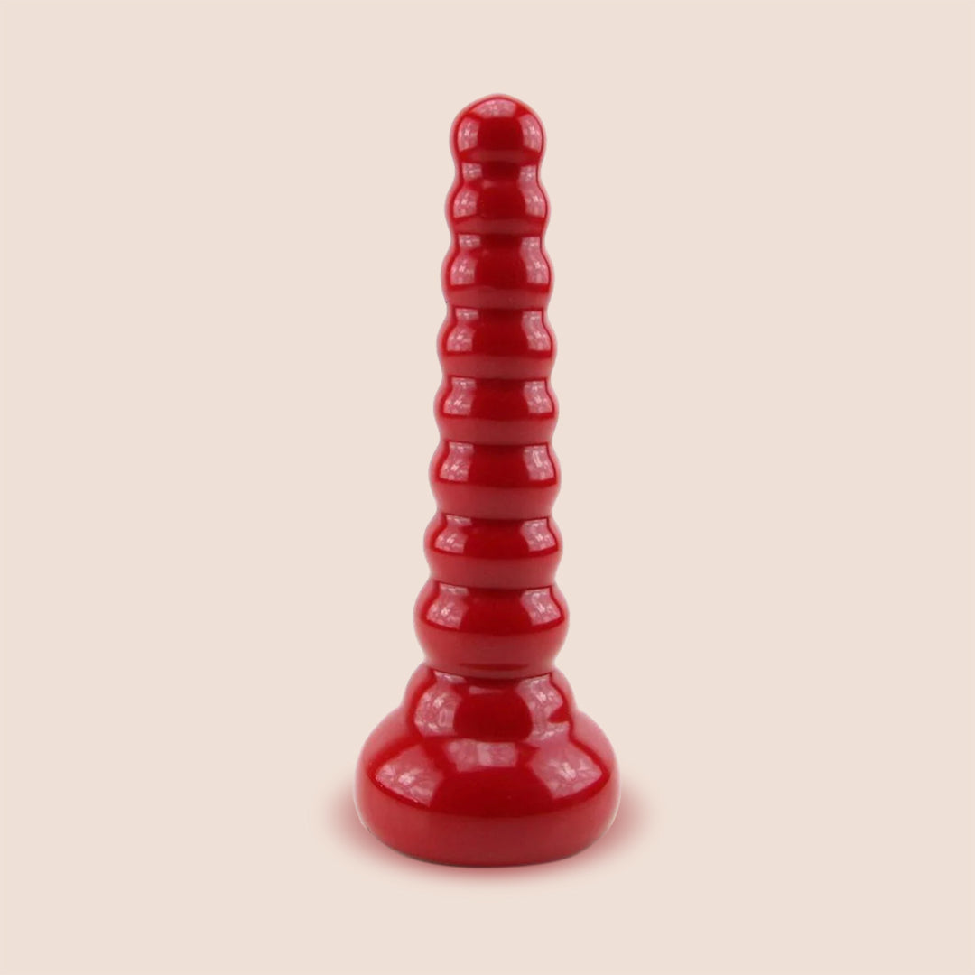 Red Boy Anal Wand Butt Plug | beaded plug