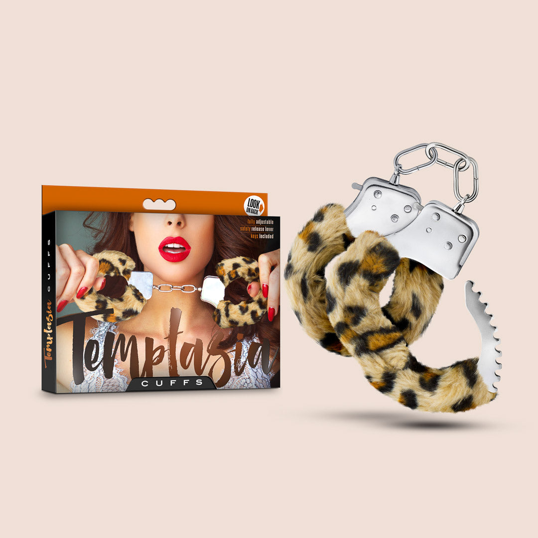 Temptasia Cuffs Leopard | fluffy handcuffs