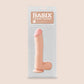 Basix 10" Dong with Suction Cup | flexible and firm dildo