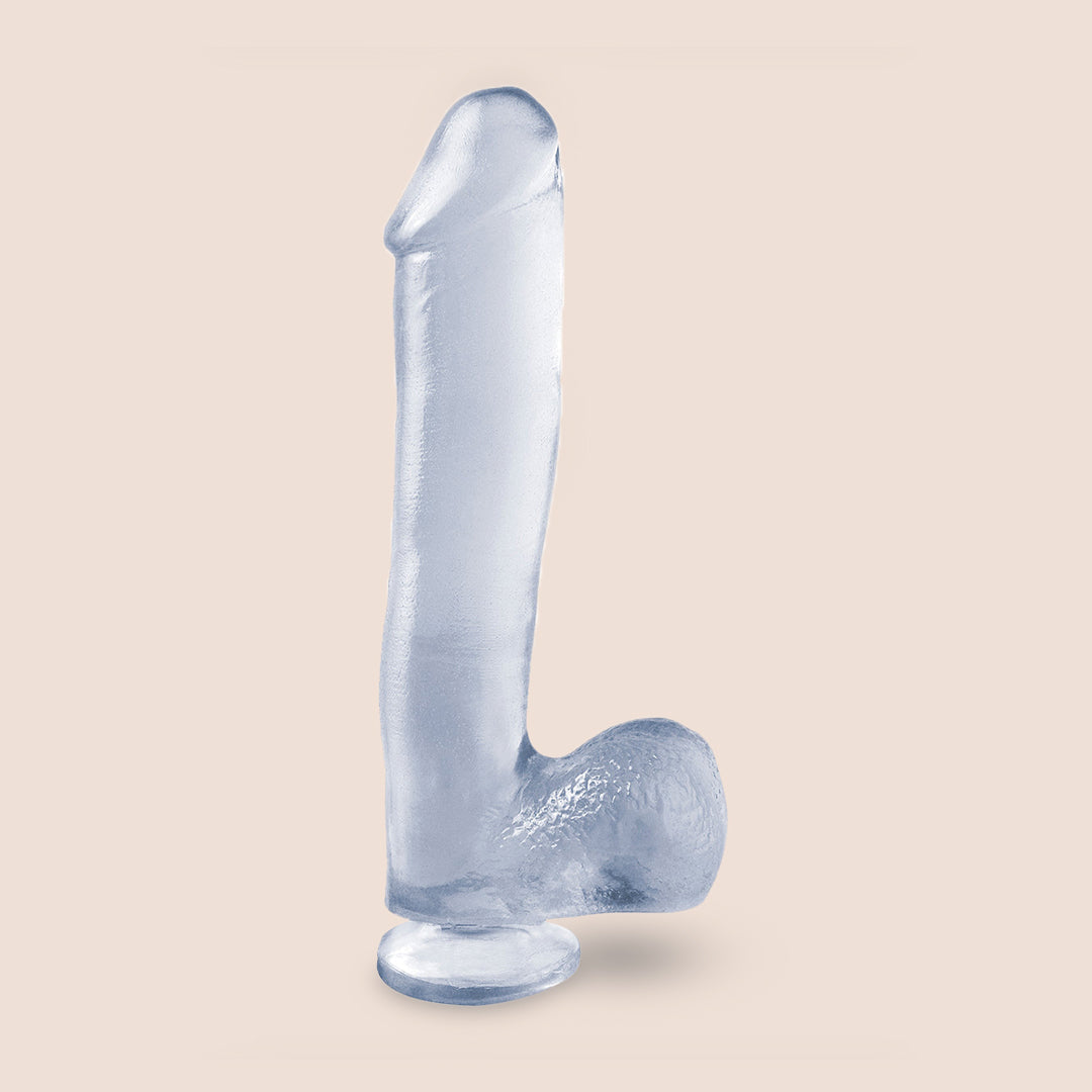 Basix 10" Dong with Suction Cup | flexible and firm dildo