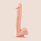 Basix 12" Dong with Suction Cup | flexible and firm dildo