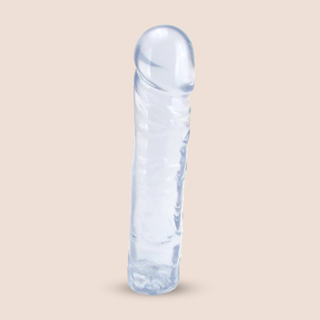 Crystal Jellies® 8 Inch Classic Dong | firm and flexible dildo