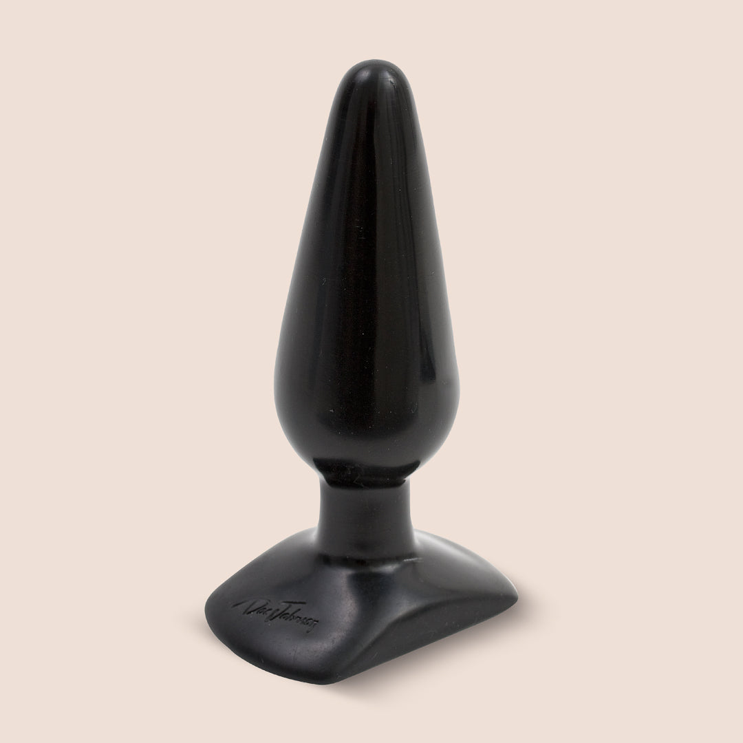 Doc Johnson Classic Medium Black Butt Plug | tapered tip