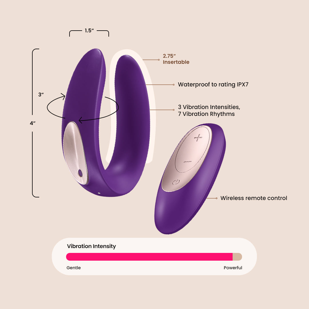 Satisfyer Double Plus Remote | vaginal and clitoral stimulation with remote