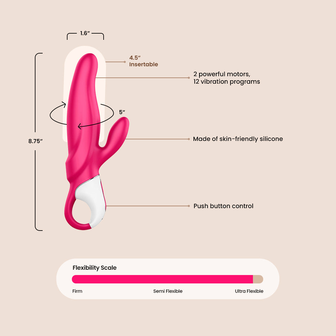 Satisfyer Mr. Rabbit | skin-friendly silicone clitoris stimulator