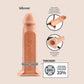 Fantasy X-tensions Silicone Hollow Extension | 8" textured strap on extension