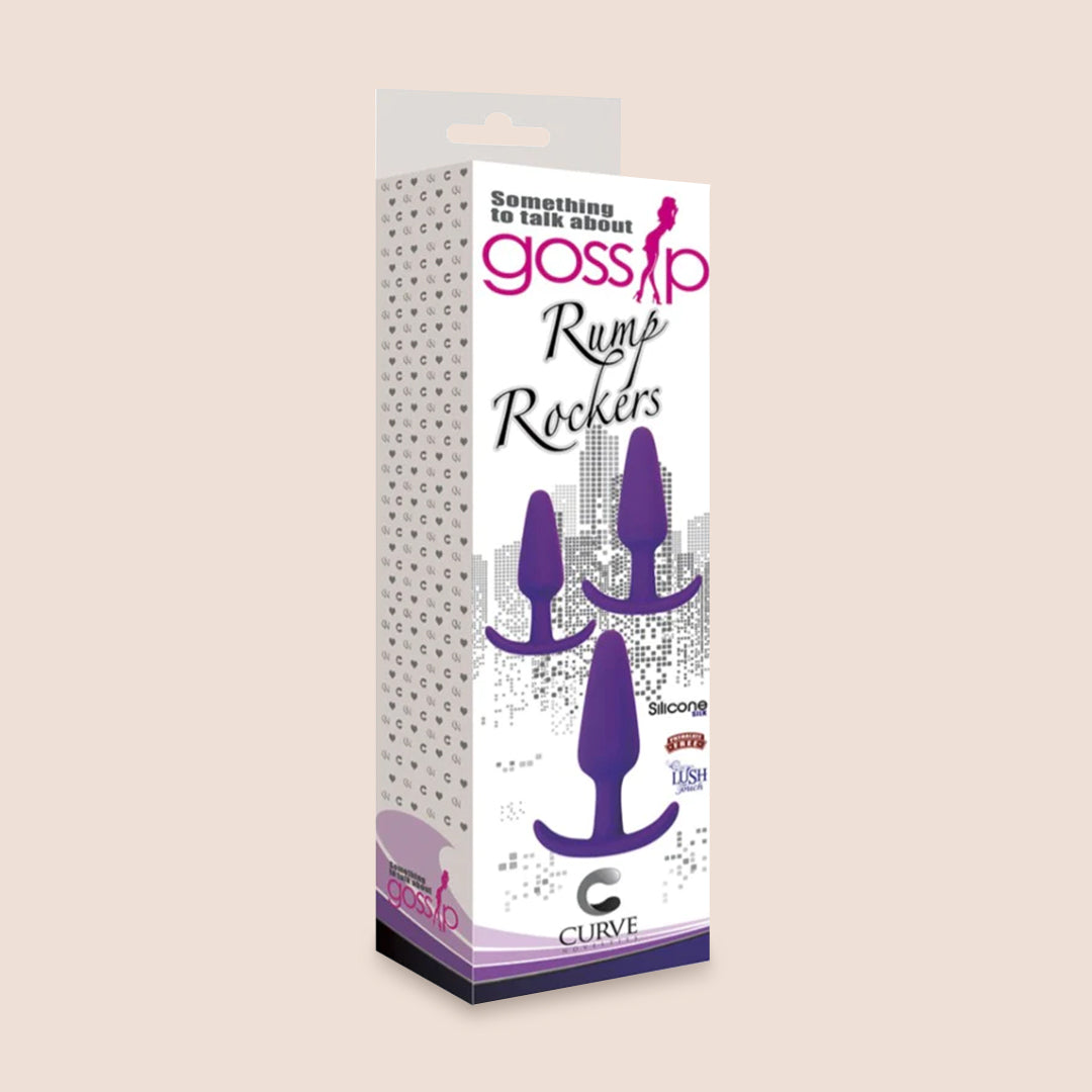 Gossip Rump Rockers | 3 piece silicone butt plug set