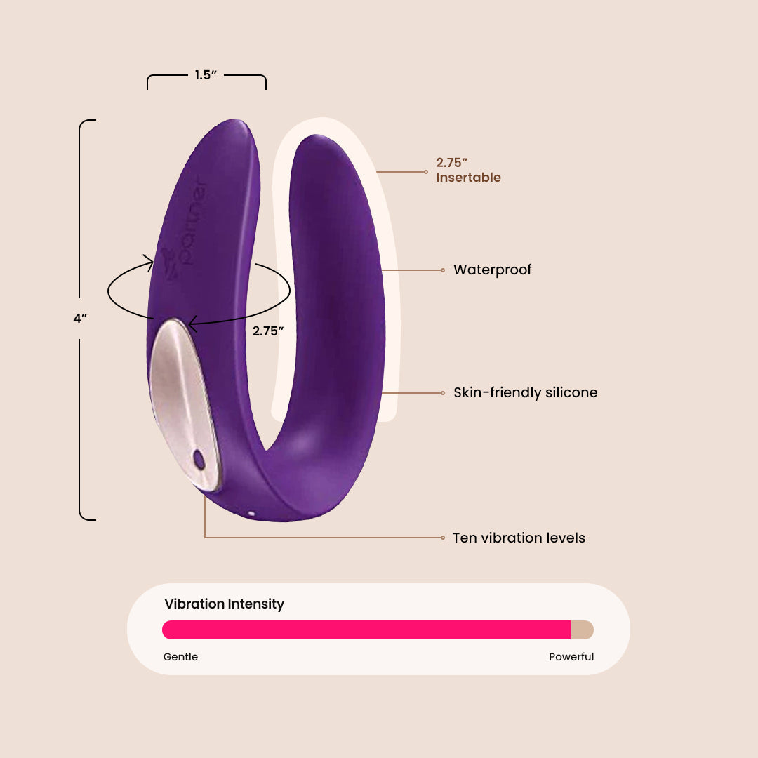 Satisfyer Double Plus | dual motor vaginal and clitoral stimulation