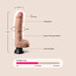 Real Feel Deluxe No. 9 | 9.5" vibrating dildo with suction cup base