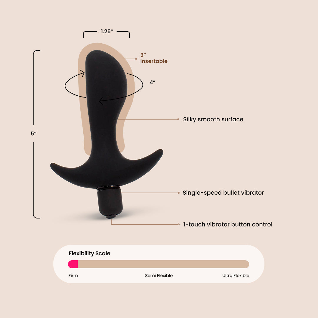 Anal Fantasy Vibrating Perfect Plug | vibrating prostate massager