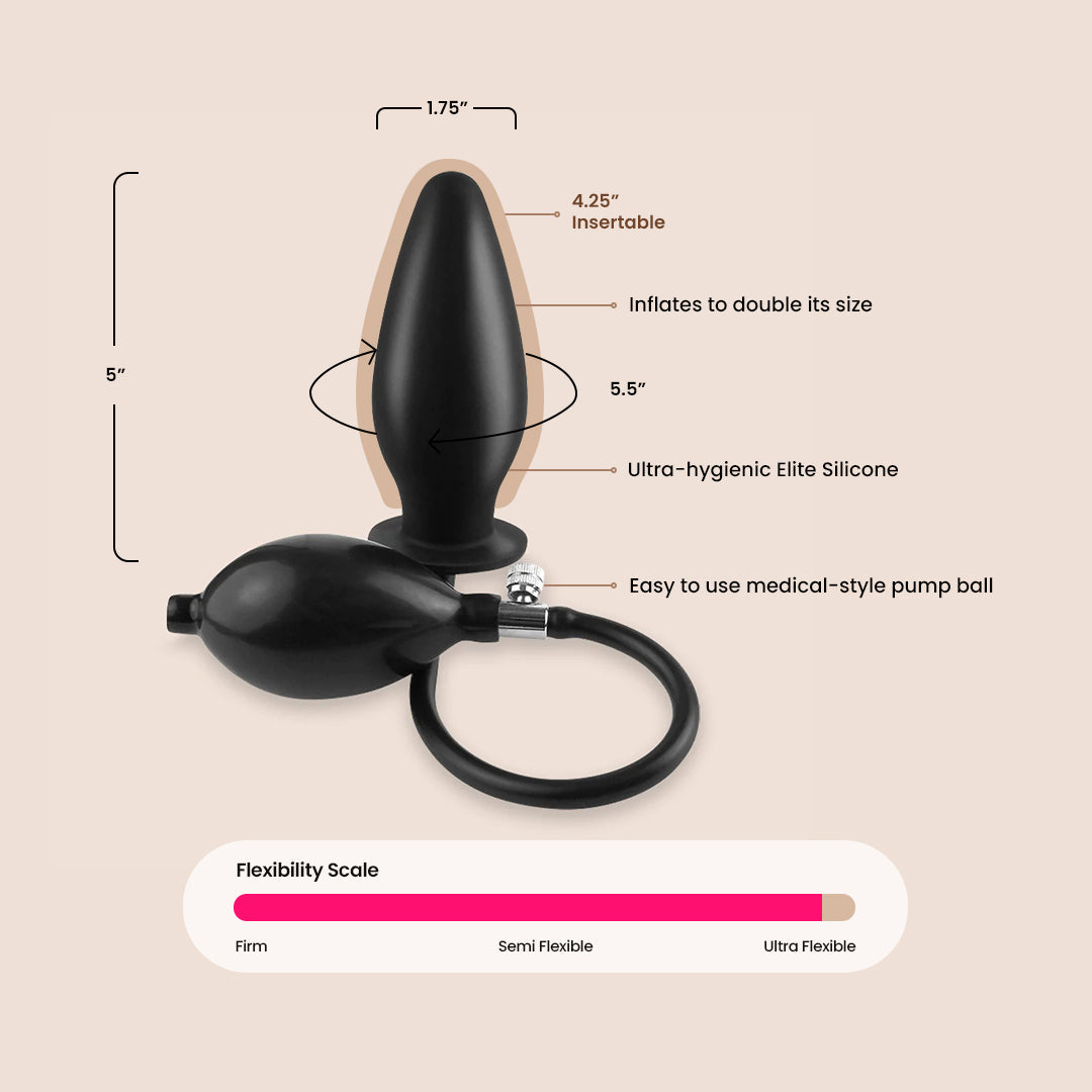 Anal Fantasy Inflatable Silicone Plug | expandable plug