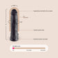 King C Ultra Realistic 12 Inch Black Suction Cup Dildo With Balls