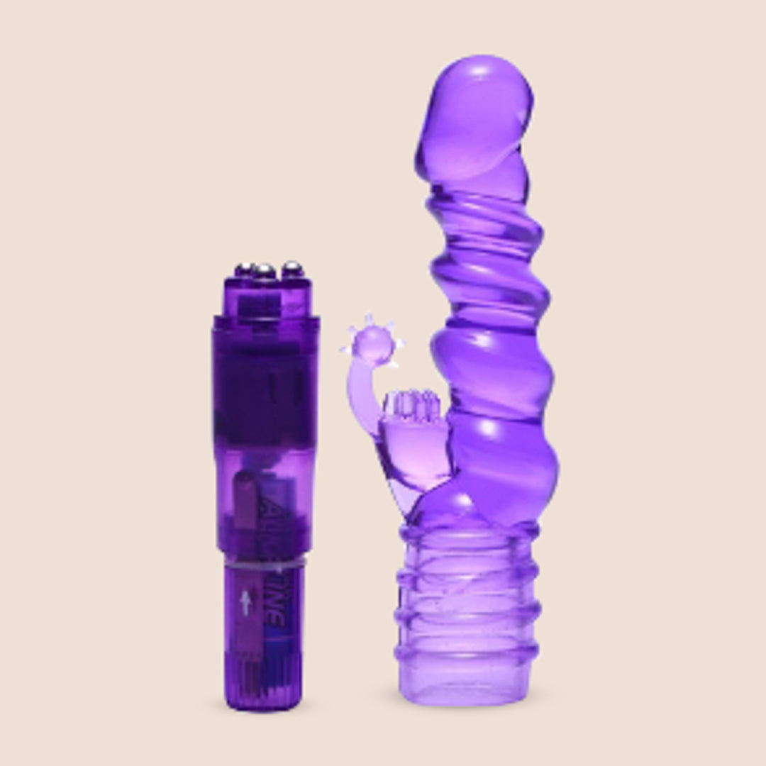 Royal Rocket Ribbed Rabbit Vibe | pocket rocket kit