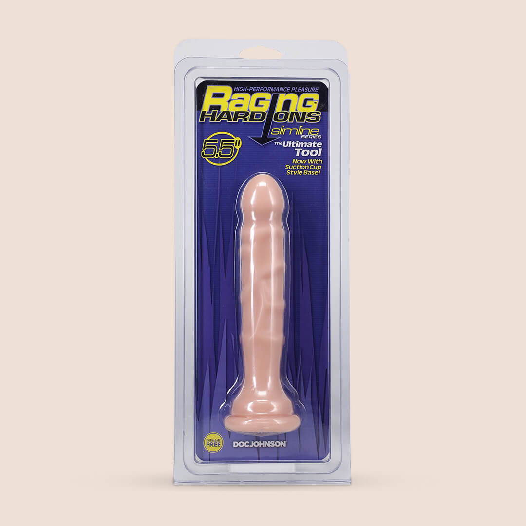 Raging Hard-Ons Slimline with Suction Cup - 4.5" Dong | slim shaft