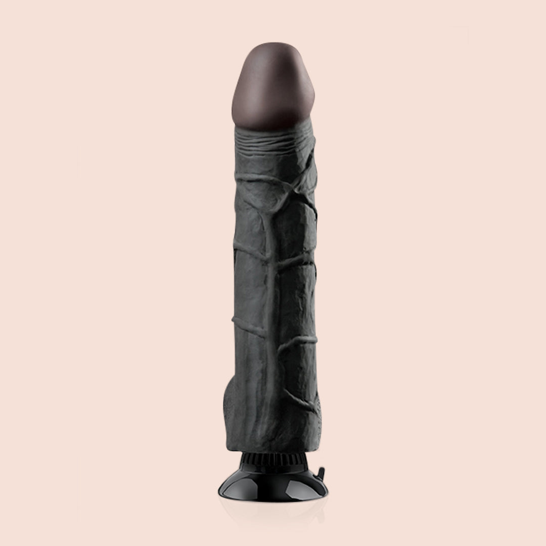 Real Feel Deluxe No. 12 | 12" vibrating dildo with suction cup base