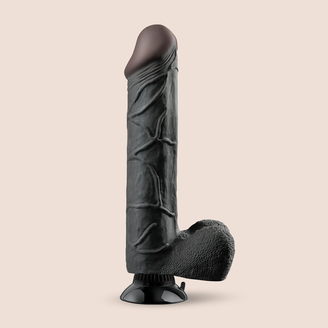 Real Feel Deluxe No. 12 | 12" vibrating dildo with suction cup base