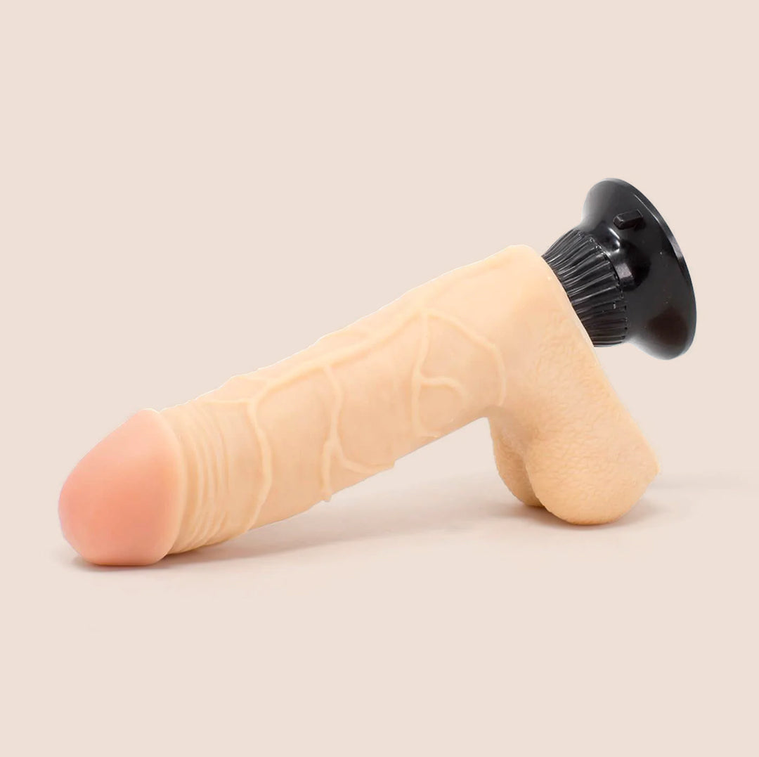 Real Feel Deluxe No. 4 | 7.5" vibrating dildo with suction cup base