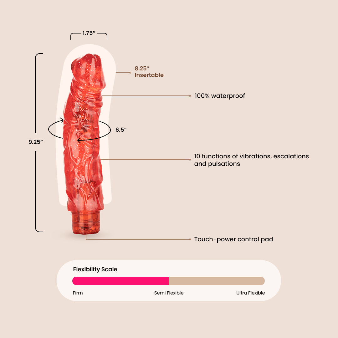 Love Vibes Big Boy Lover | waterproof vibrating dildo