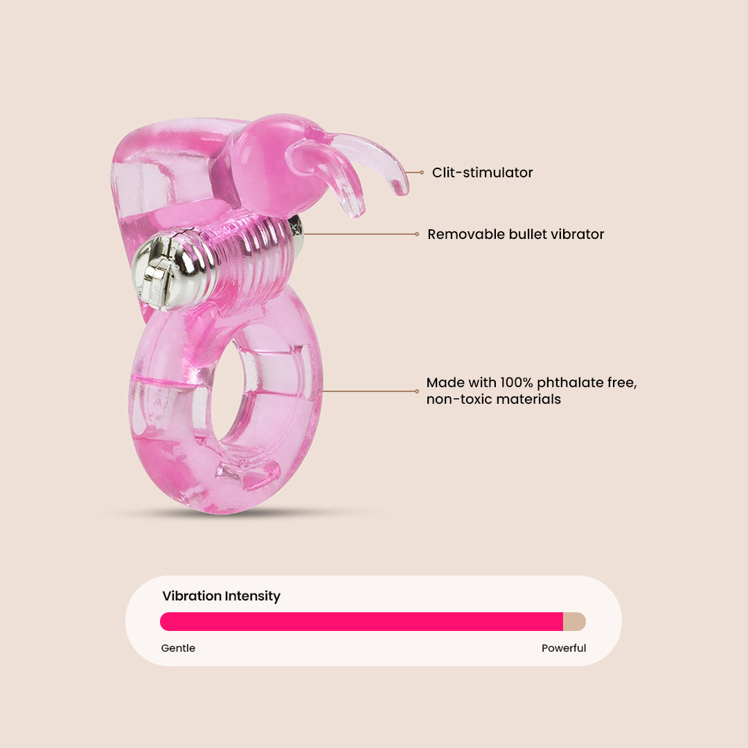 CalExotics Basic Essentials® Bunny Enhancer™ | vibrating penis ring