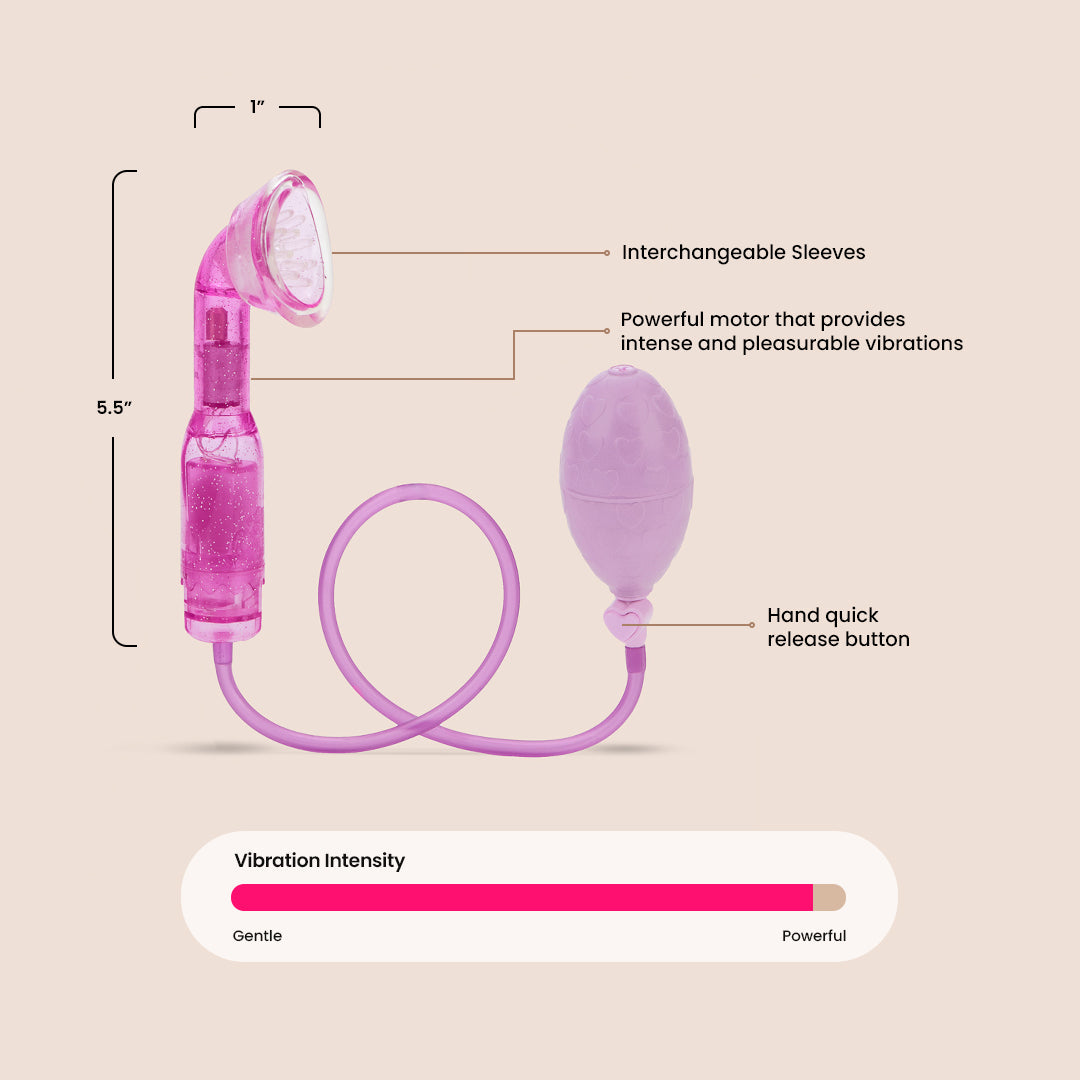 Dr. Laura Berman® Selene™ Vibrating Clitoral Pump | vibrating clitoral pump