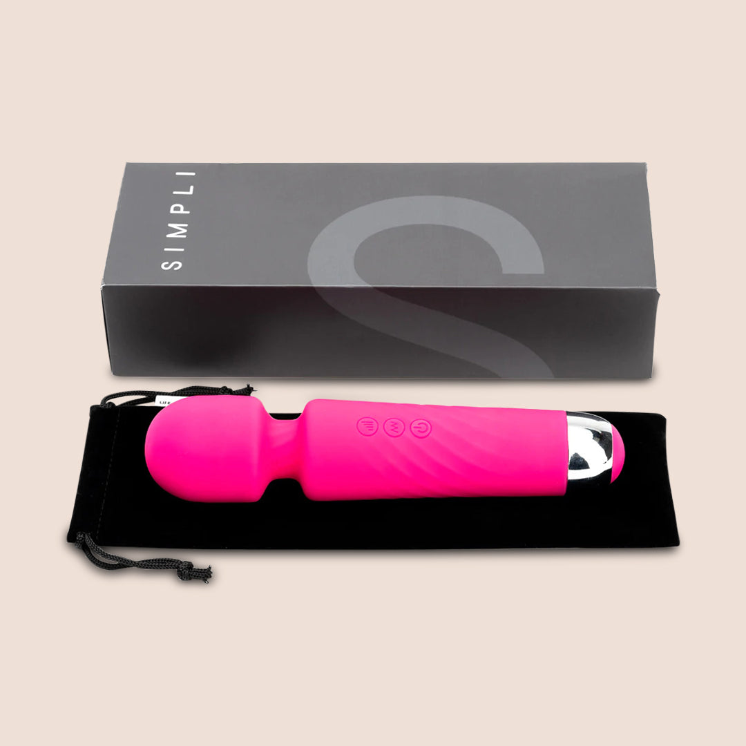 SIMPLI Vibrating Wand 03 | compact size silicone body massager