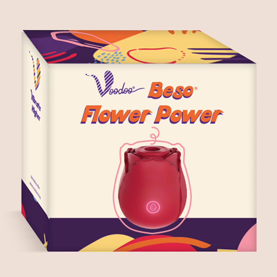 Voodoo Beso "The Rose" Flower Power |  vibration, air pulse & suction