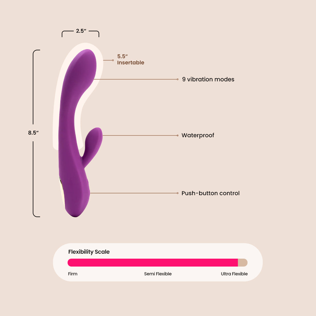 SIMPLI Vibrating Rabbit 10 | full silicone & g-spot curve