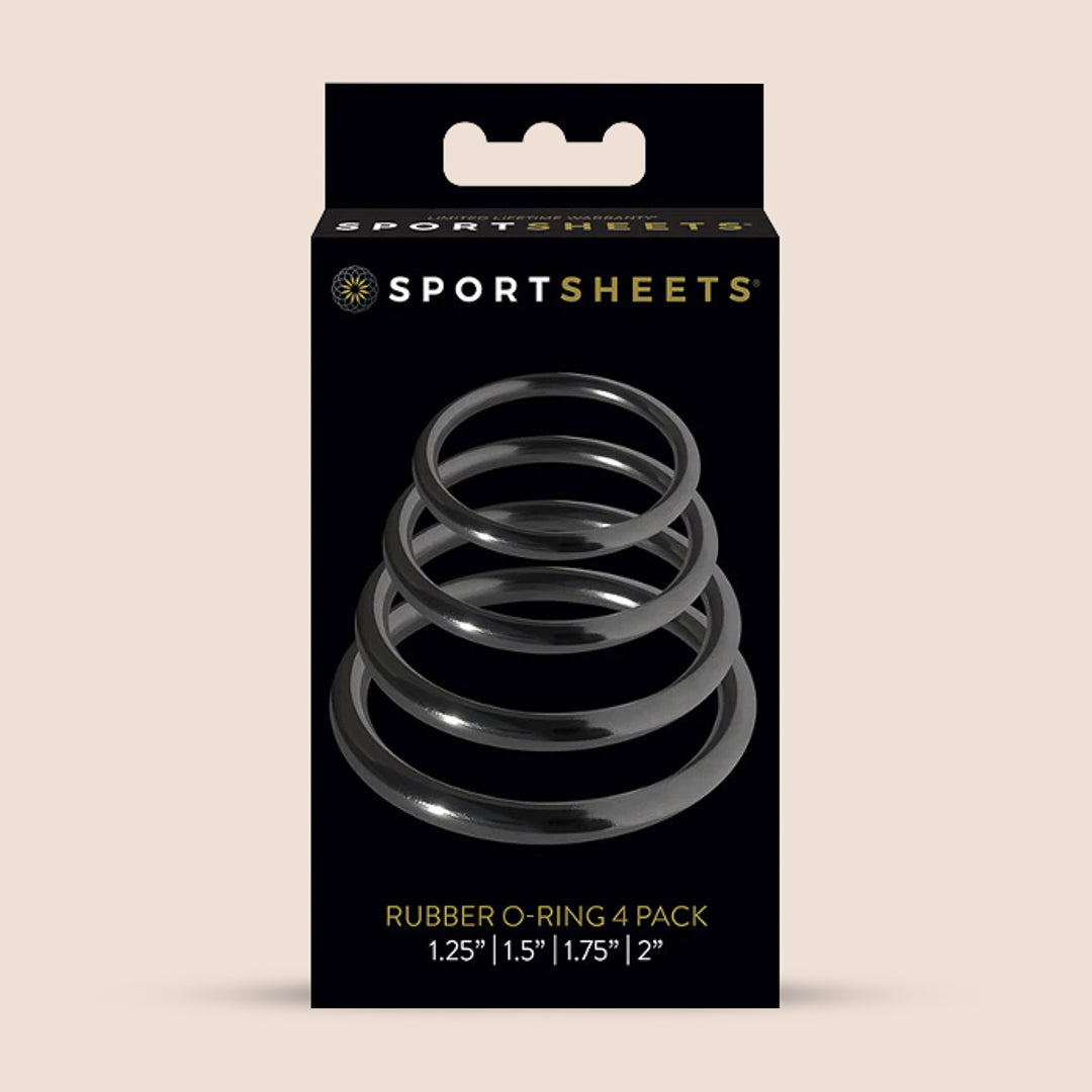 Sportsheets Rubber O Ring, 4 Pack | interchangeable O-rings for harnesses