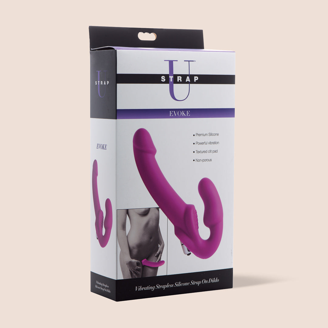 Strap U | vibrating strapless silicone strap-on dildo