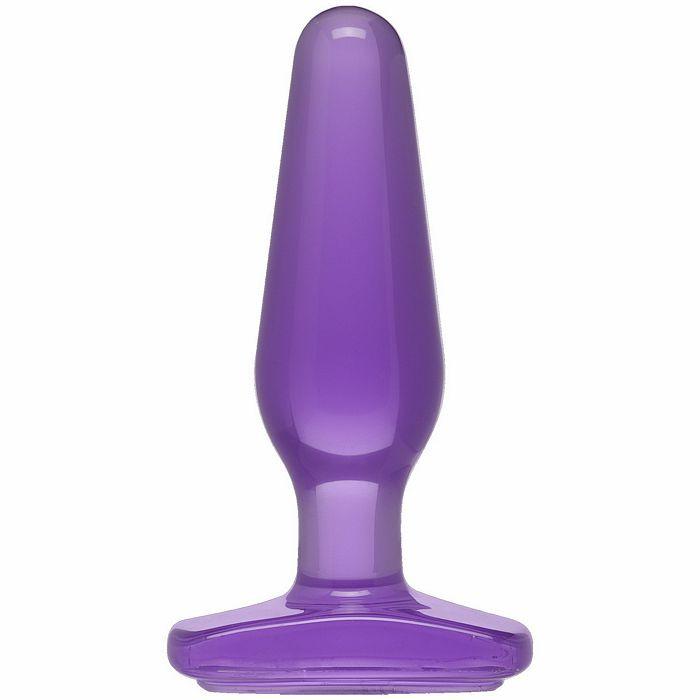 Crystal Jellies Medium Butt Plug in Purple