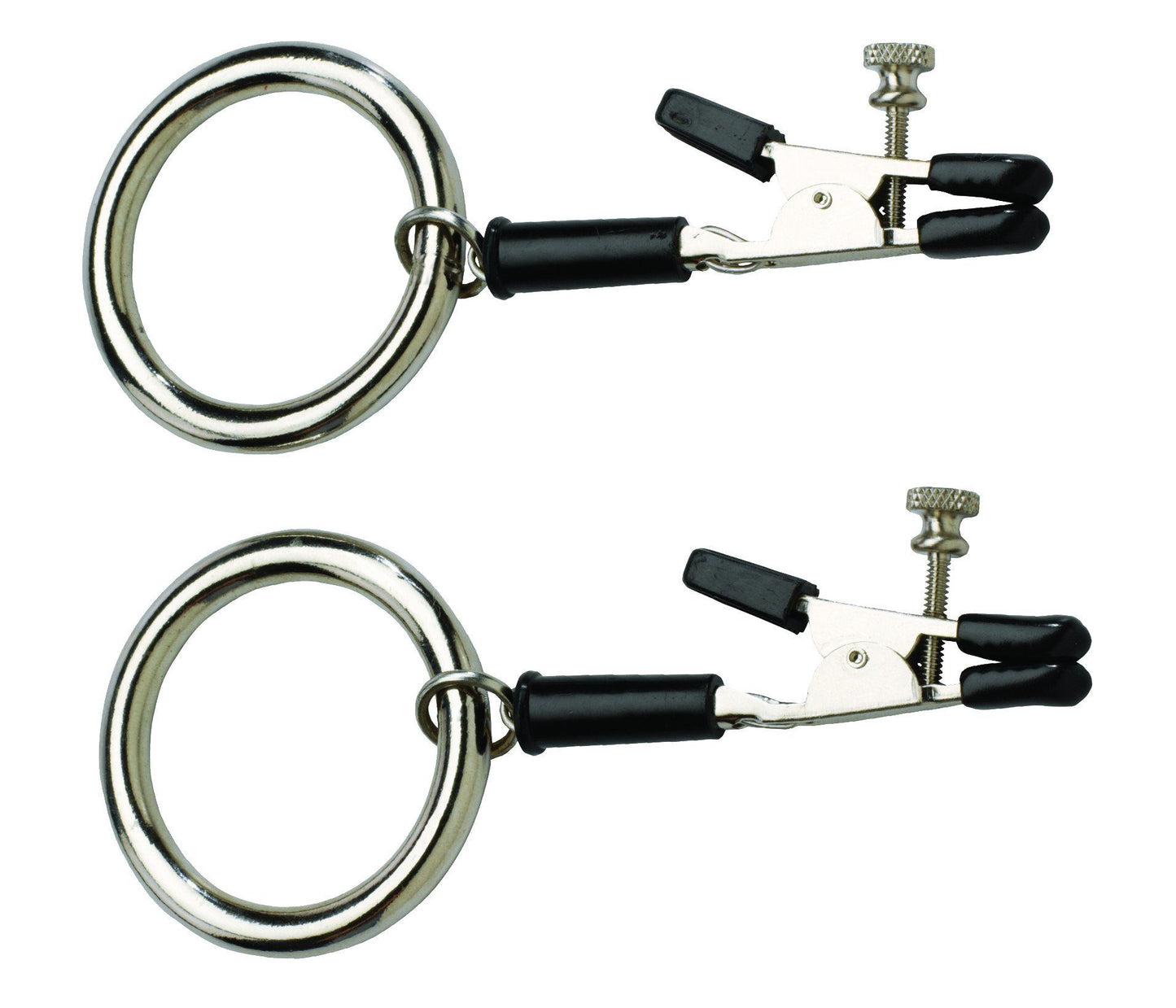 Nipple Clamps With Large Metal Ring by Spartacus