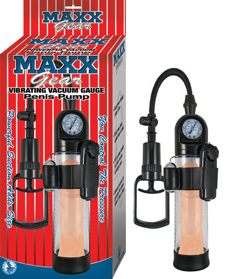 Maxx Gear Vacuum Gauge Vibrating Penis Pump