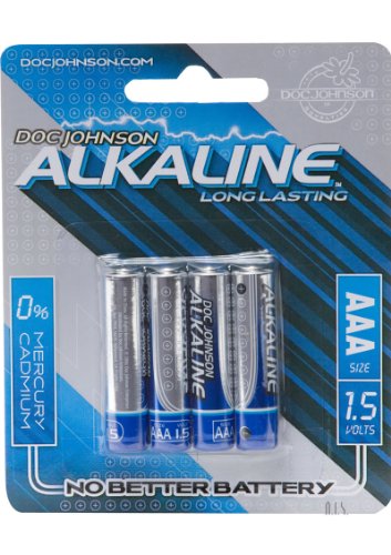 Doc Johnson Alkaline Batteries - 4 AAA