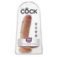 King Cock Ultra Realistic 8 Inch Suction Cup Dildo With Balls