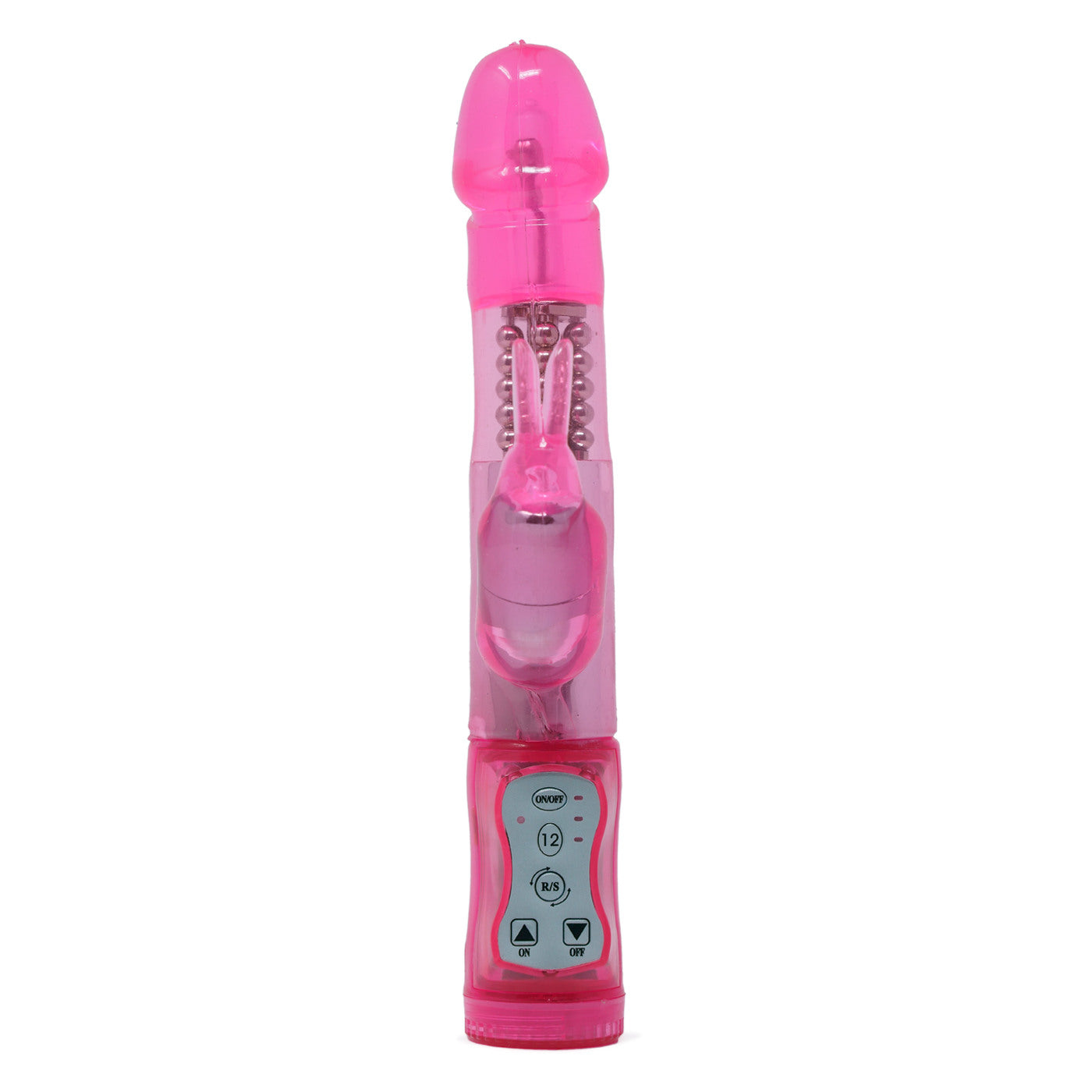 Double Delight 10 Function Rechargeable Rabbit Vibrator With Rotating Beads