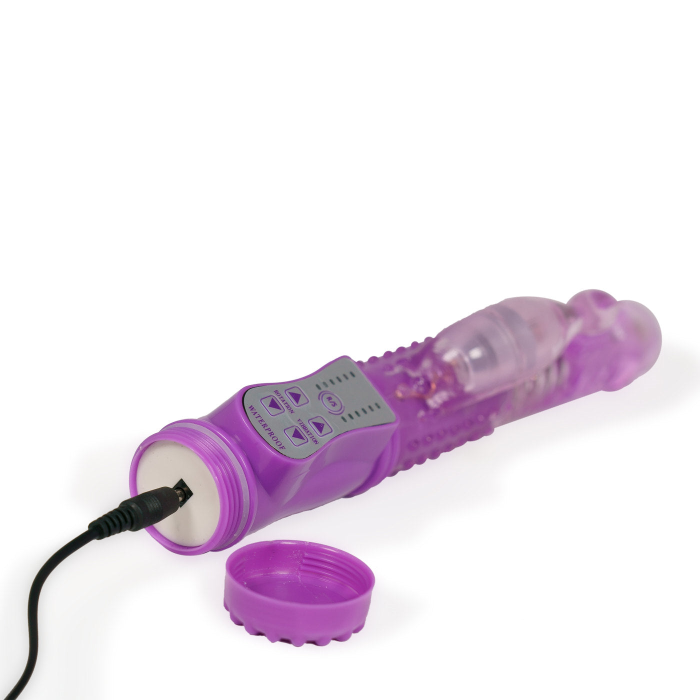 Double Delight 7 Function Rotating Beaded Realistic Rechargeable Rabbit Vibrator