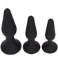 Backdoor Bliss 3 Size Silicone Suction Cup Butt Plug Anal Training Set