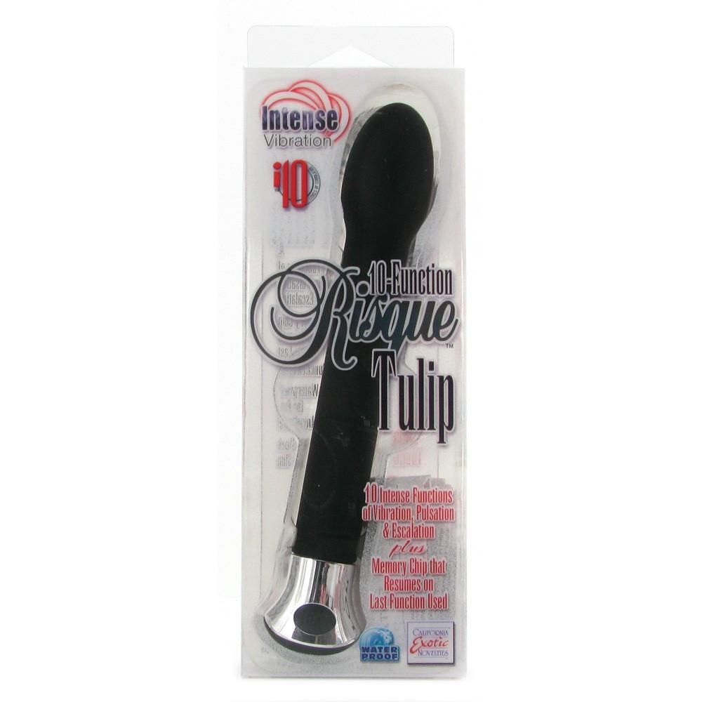 Risque Tulip 10 Function Waterproof G-Spot and Clitoral Vibrator by  California Exotics -  - 7