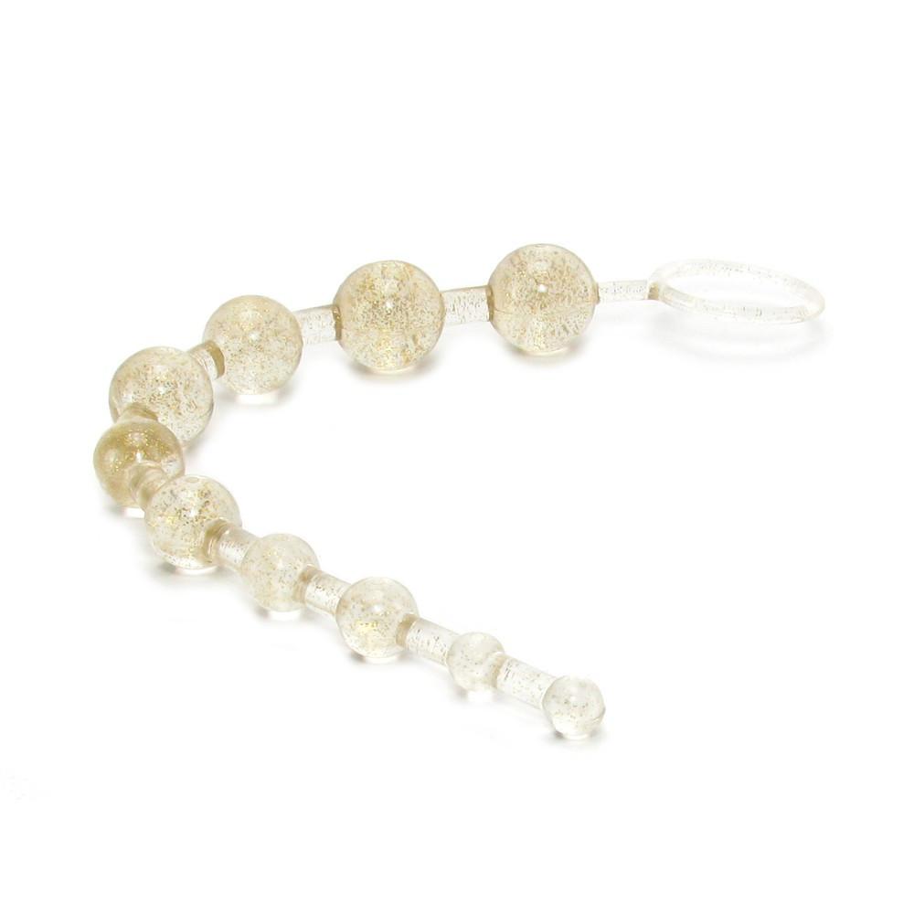 X-10 Extreme Pure Gold Anal Beads in Platinum by  California Exotics -  - 9