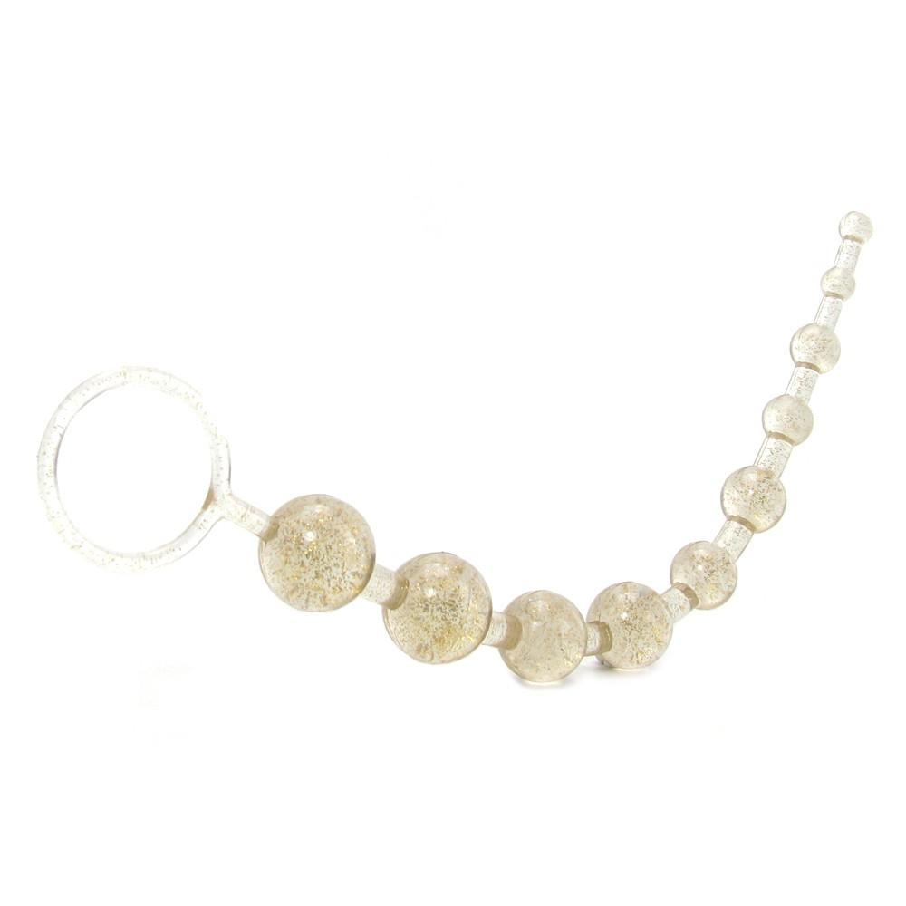 X-10 Extreme Pure Gold Anal Beads in Platinum by  California Exotics -  - 10
