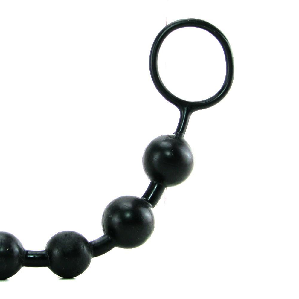 Superior X-10 Anal Beads in Black by  California Exotics -  - 3