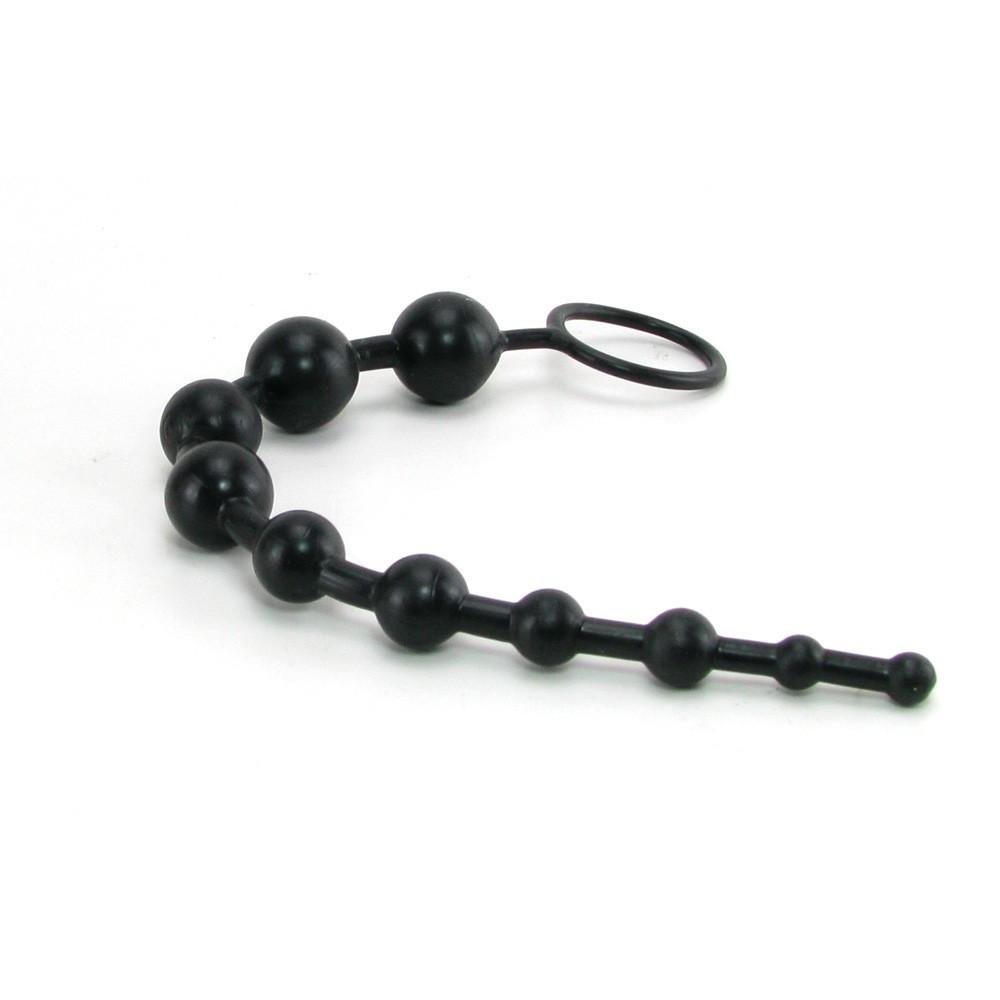Superior X-10 Anal Beads in Black by  California Exotics -  - 4