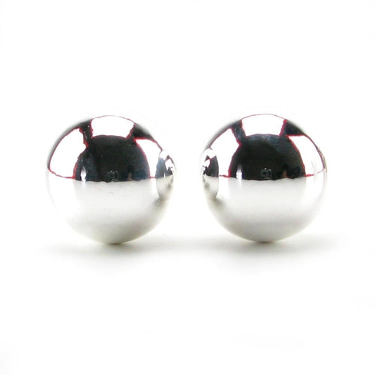 Metallic Weighted Orgasm Balls in Silver by  California Exotics -  - 1