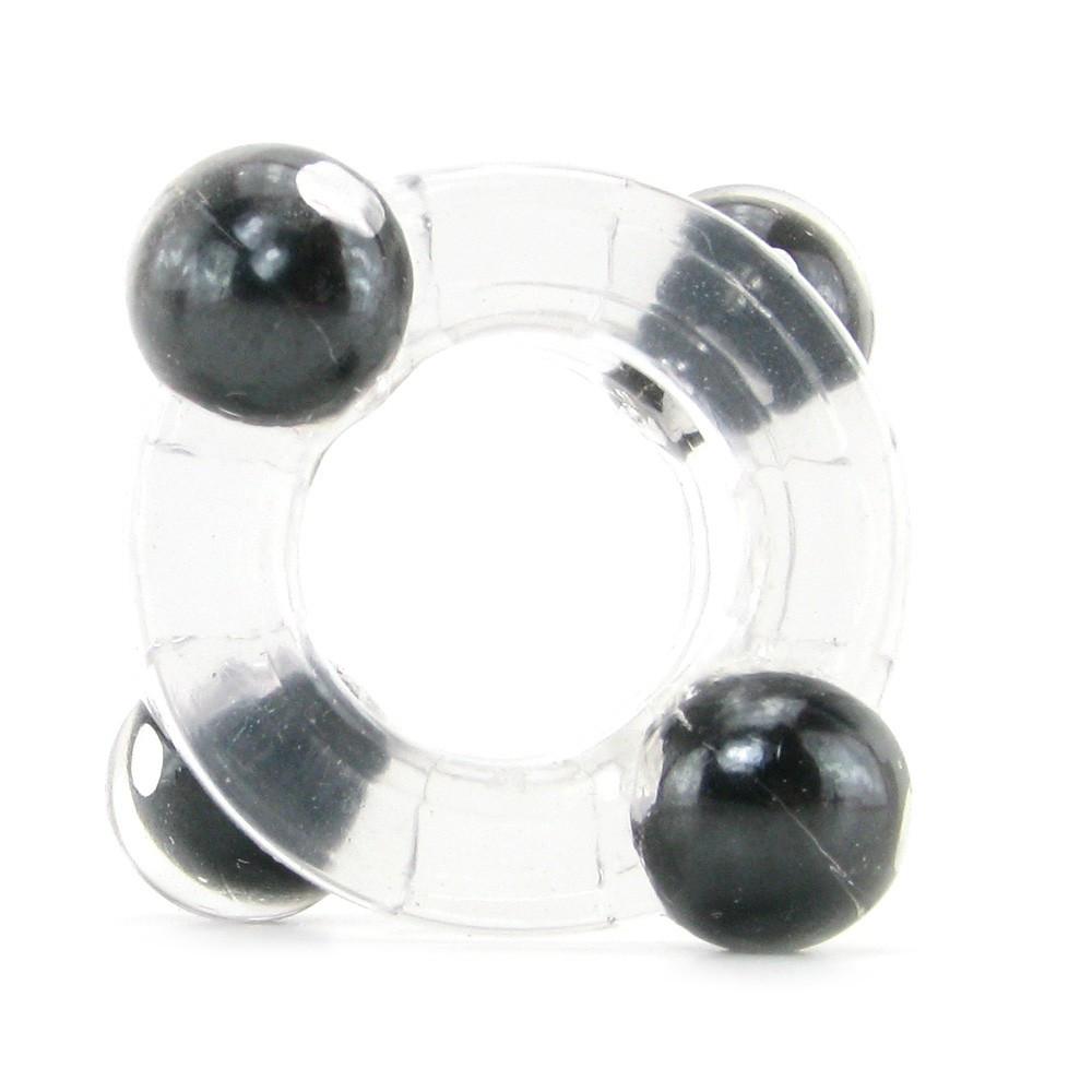 Magnetic Power Double Cock Ring in Clear by  California Exotics -  - 1