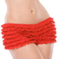Ruffled Red Shorts with Back Bow by  Coquette Lingerie -  - 3