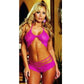 Dreamgirl Stretch Lace Bra and Strappy Short Set by  Dream Girls -  - 2