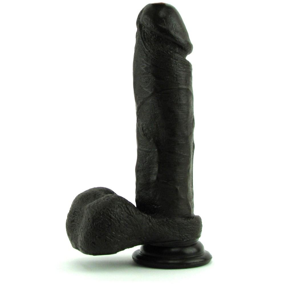 Realistic Cock 6 Inch in Black by  Doc Johnson -  - 1