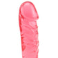 Crystal Jellies Ballsy 7 Inch Dildo in Pink by  Doc Johnson -  - 2